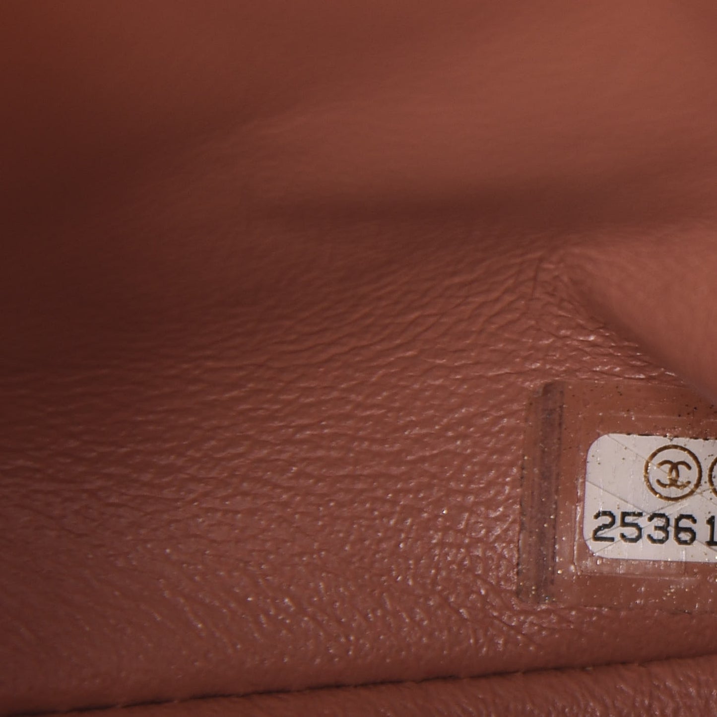 Lambskin Quilted Mini Square Flap Dark Beige