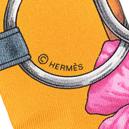 Hermes Silk Grand Manege Fleuri Twilly 4 of 7
