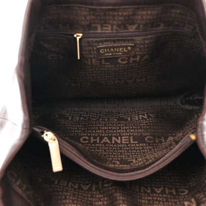 Chanel Caviar CC Stitched Tote Dark Brown 6 of 11