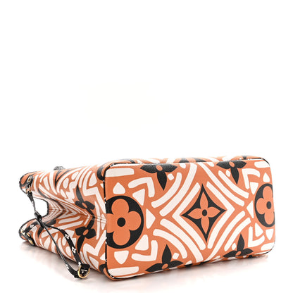 Louis Vuitton Monogram Giant Crafty Neverfull MM Creme Caramel 5 of 10