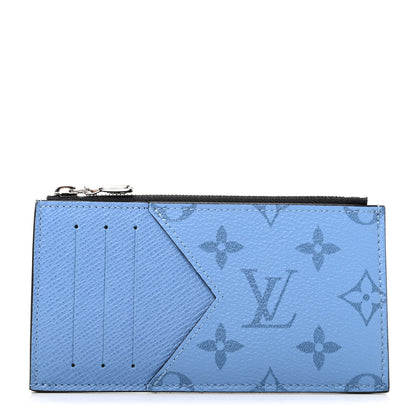 Louis Vuitton Taigarama Coin Card Holder Denim 1 of 7