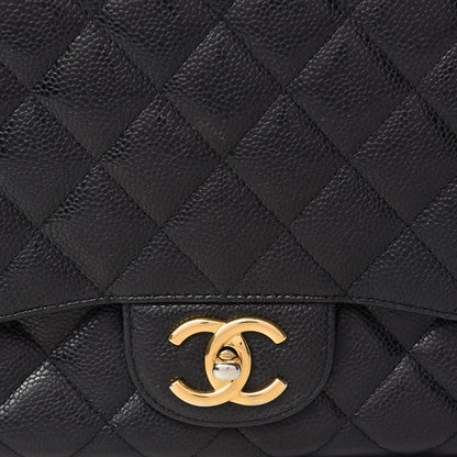 Chanel Caviar Quilted Maxi Double Flap Black 9 of 18