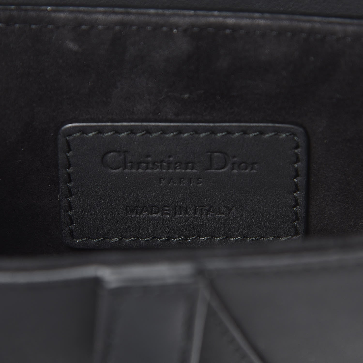 Christian Dior Ultra Matte Calfskin Mini Saddle Bag Black 6 of 8