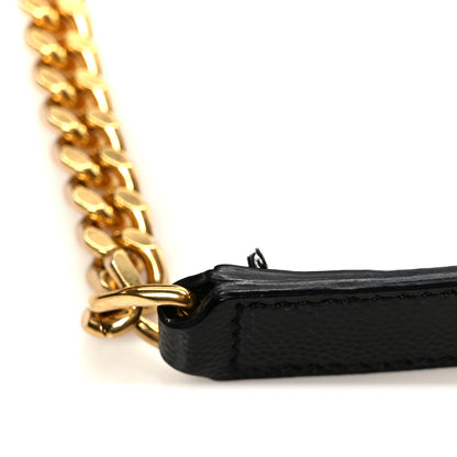 Saint Laurent Grain De Poudre Textured Mixed Matelasse Triquilt Medium Monogram Satchel Black 12 of 12