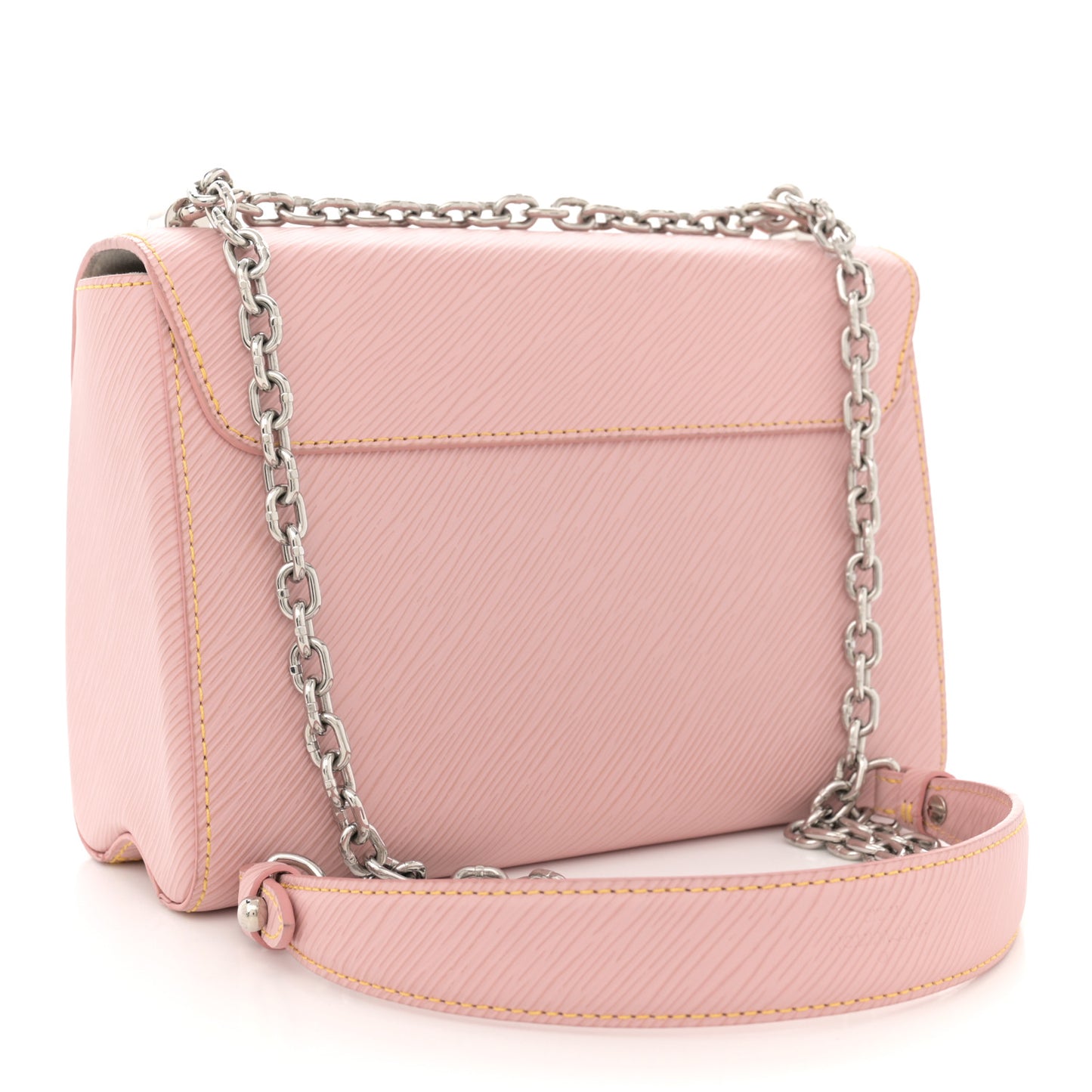 Epi Twist Shoulder Bag MM Rose Ballerine