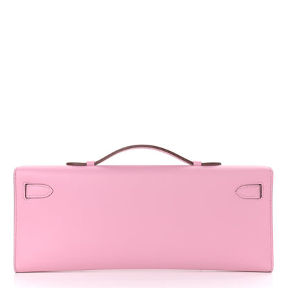 Hermes Swift Kelly Cut Clutch Pochette Mauve Sylvestre 4 of 26