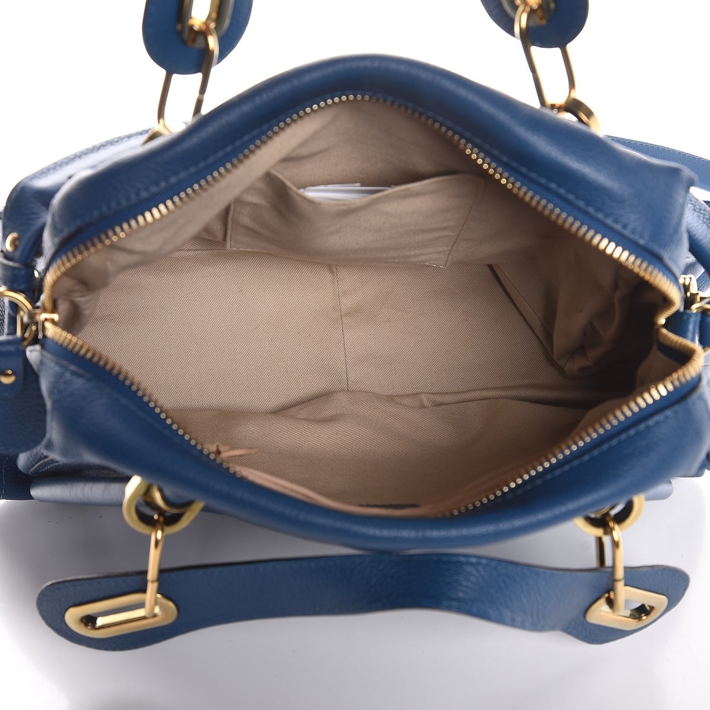 CHLOE Calfskin Medium Paraty Factory Bleu