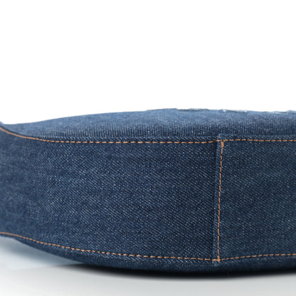 Stella McCartney Eco Alter Denim Logo Small Hobo Smoky Blue 9 of 10