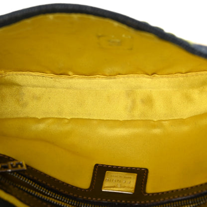 Fendi Denim Flower Applique Baguette Blue 5 of 11