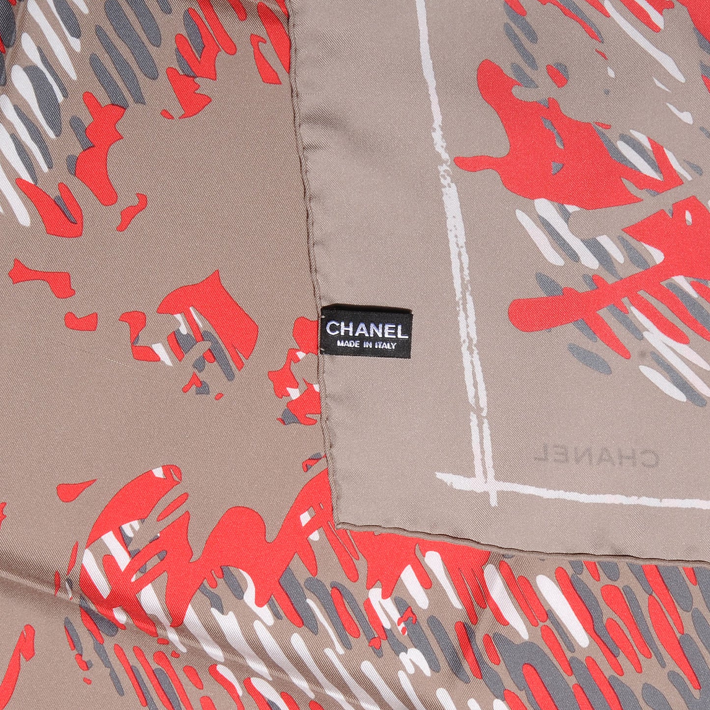 Silk CC Square Scarf