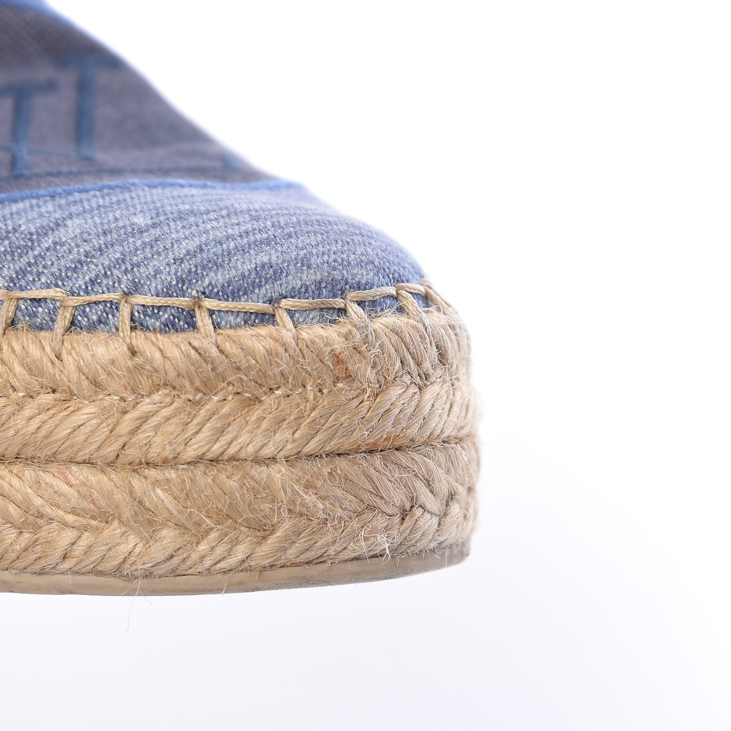 Louis Vuitton Canvas Blue Shore Espadrille Flats 38 Marine 17 of 19