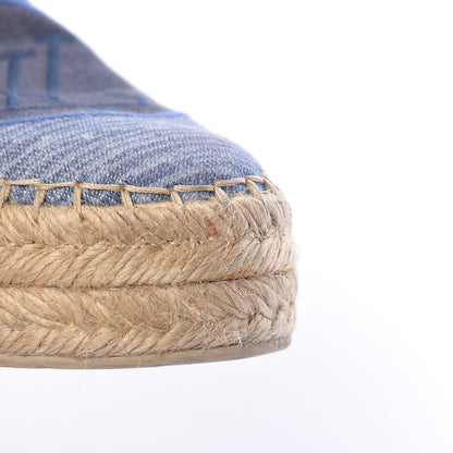Louis Vuitton Canvas Blue Shore Espadrille Flats 38 Marine 17 of 19