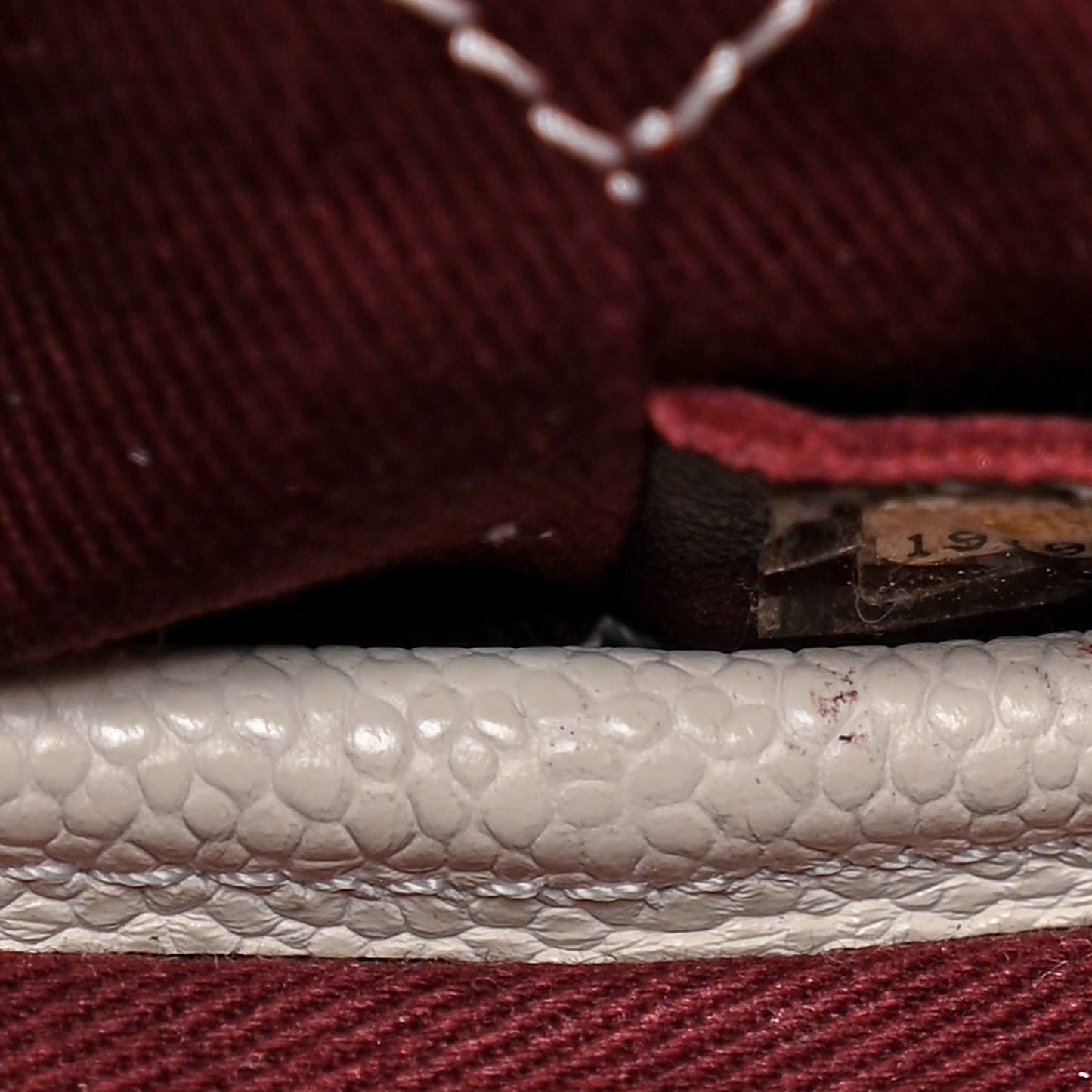 Grained Calfskin Shopping Fever Tote White