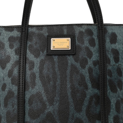 Dolce & Gabbana Coated Canvas Leopard Print Miss Escape Tote 6 of 12