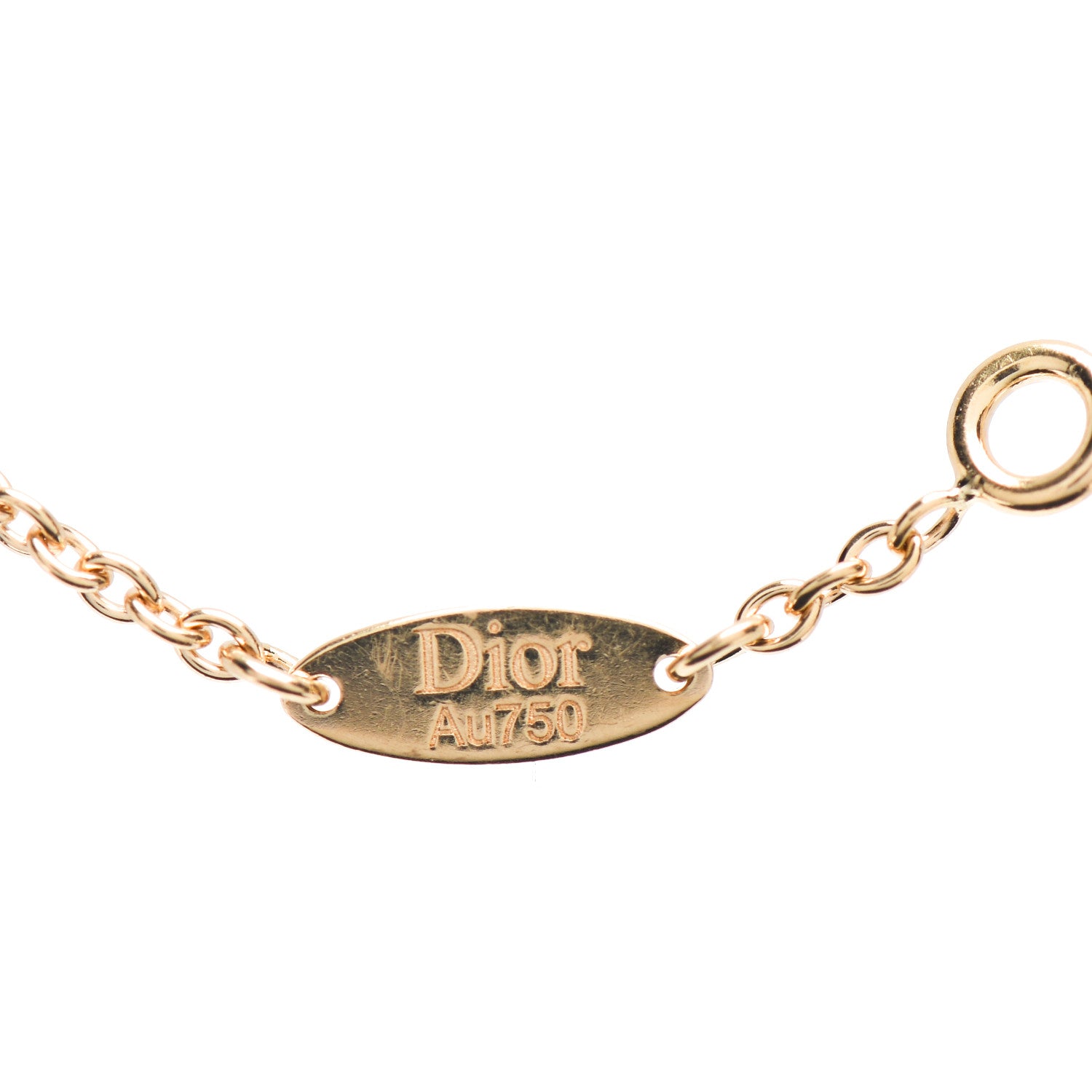 Christian Dior 18K Yellow Gold Diamond XS Rose Des Vents Bracelet 4 of 5