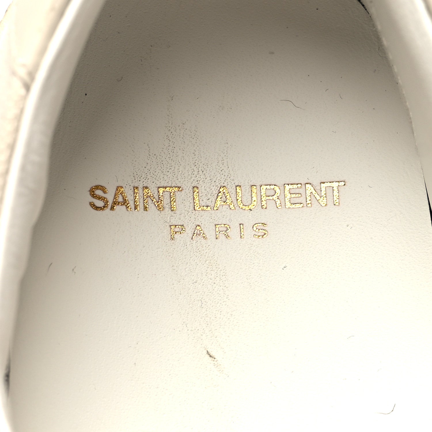 Saint Laurent Distressed Canvas Court Classic Sneakers 39 Panna 8 of 8