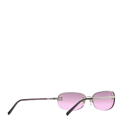 Chanel Metal CC Frameless Sunglasses 4099 Purple 4 of 7