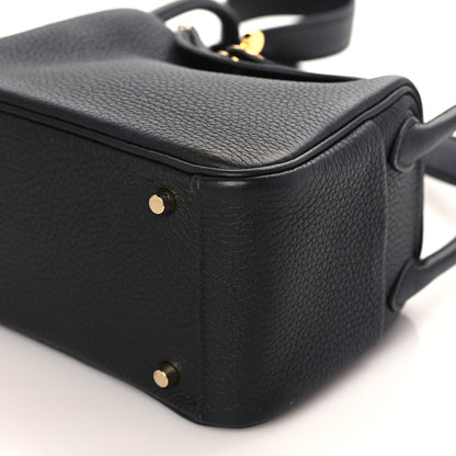 Hermes Taurillon Clemence Mini Lindy 20 Black 9 of 9