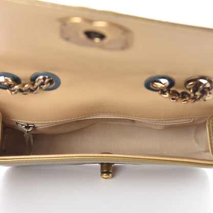 Chanel Iridescent Patent Quilted Small Coco Boy Flap Gold 5 of 17