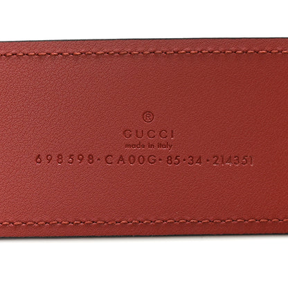 Gucci Suede Cudu Blondie Wide Belt 85 34 Blondie Red 3 of 6