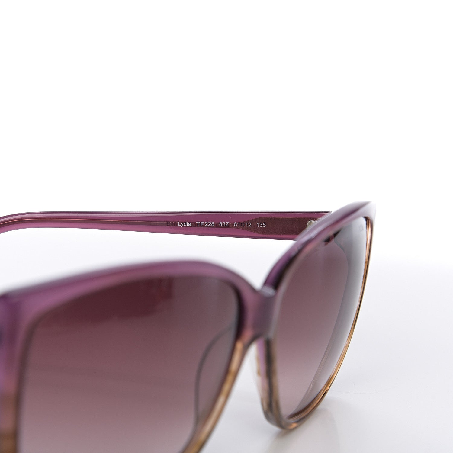 Tom Ford Lydia Sunglasses TF228 Purple Tortoise 5 of 7