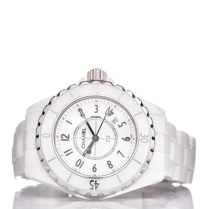 Chanel Stainless Steel Ceramic 33mm J12 Quartz Watch White 3 of 6
