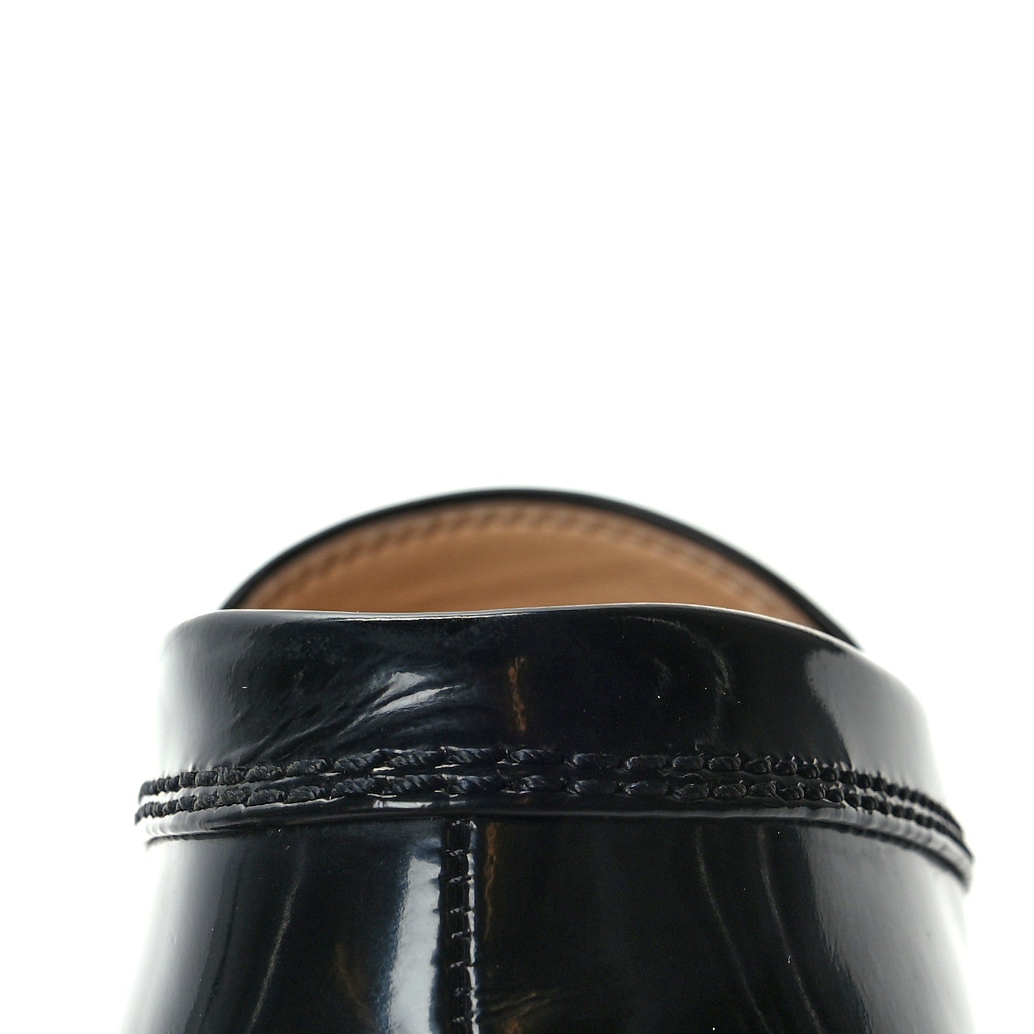 Chanel Shiny Calfskin Logo Loafers 40.5 Black 10 of 11