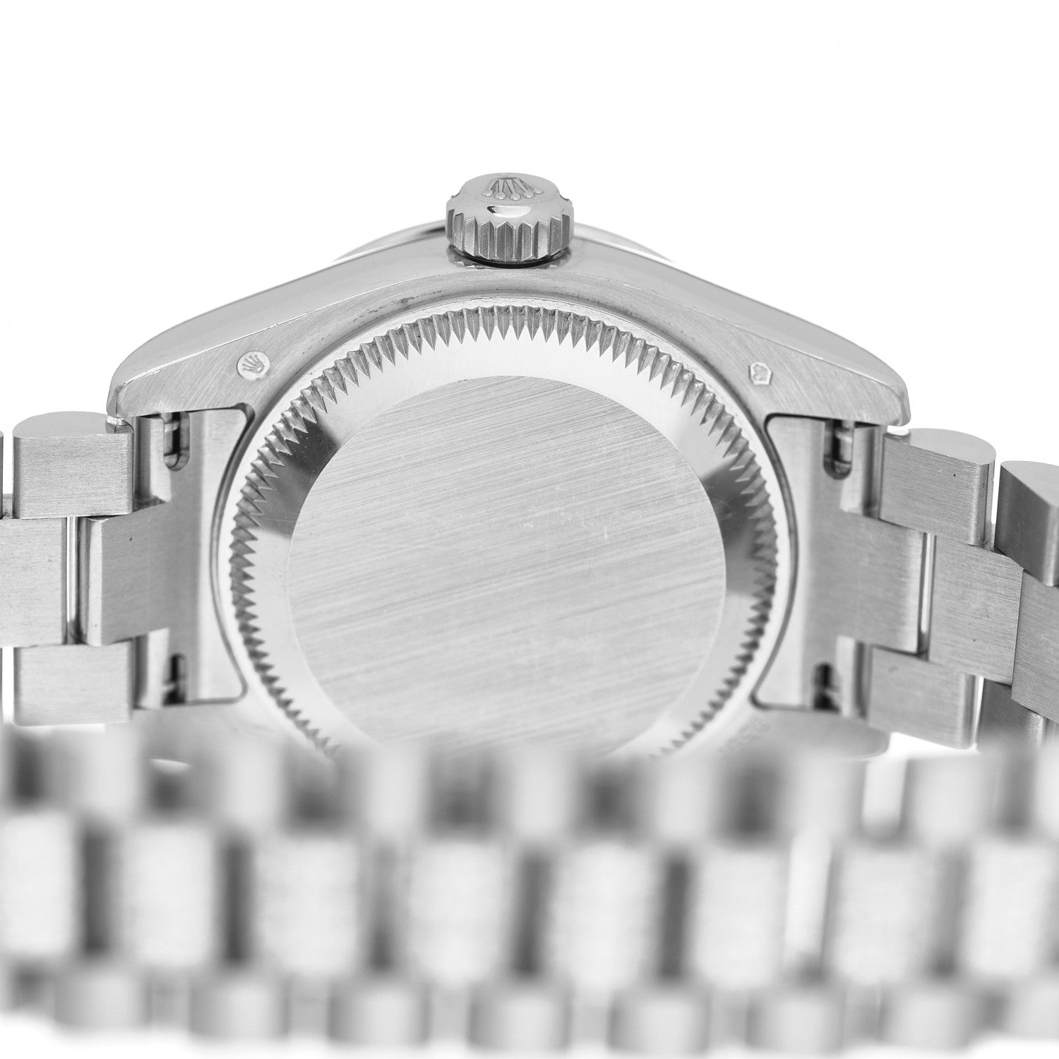 Rolex Platinum Diamond 26mm Datejust Watch Silver Jubilee 179136 4 of 5