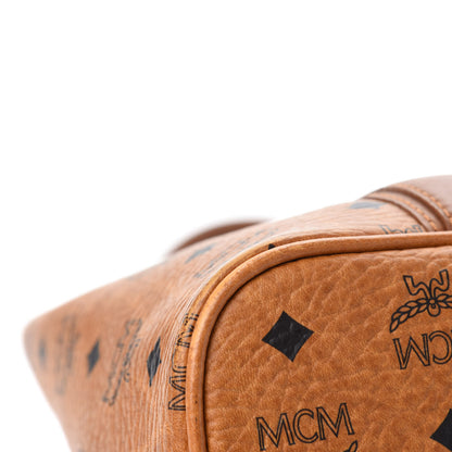 MCM Visetos Shopping Tote Cognac 8 of 16