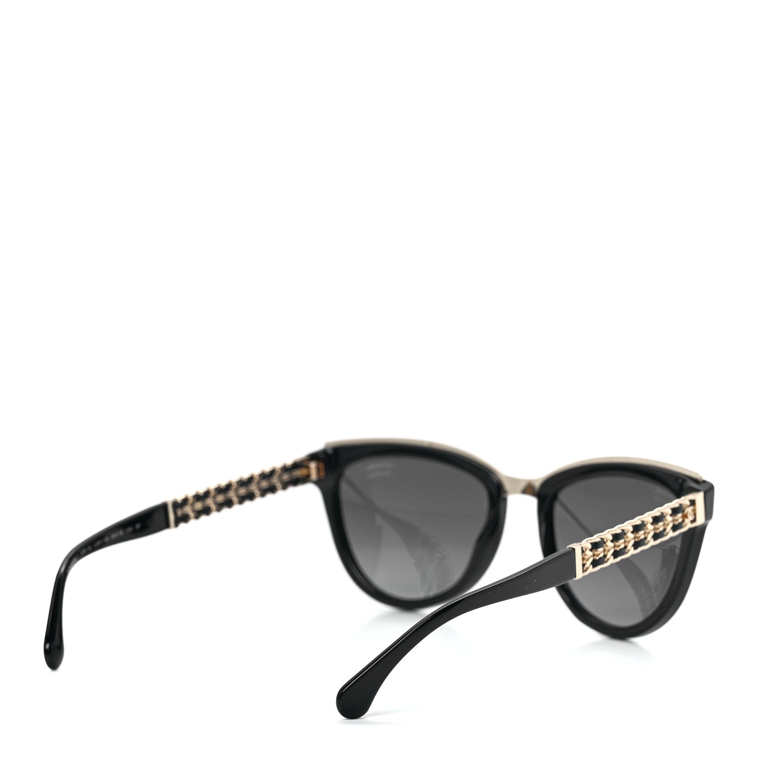 Chanel Lambskin Chain Sunglasses 5361-Q Black 4 of 8