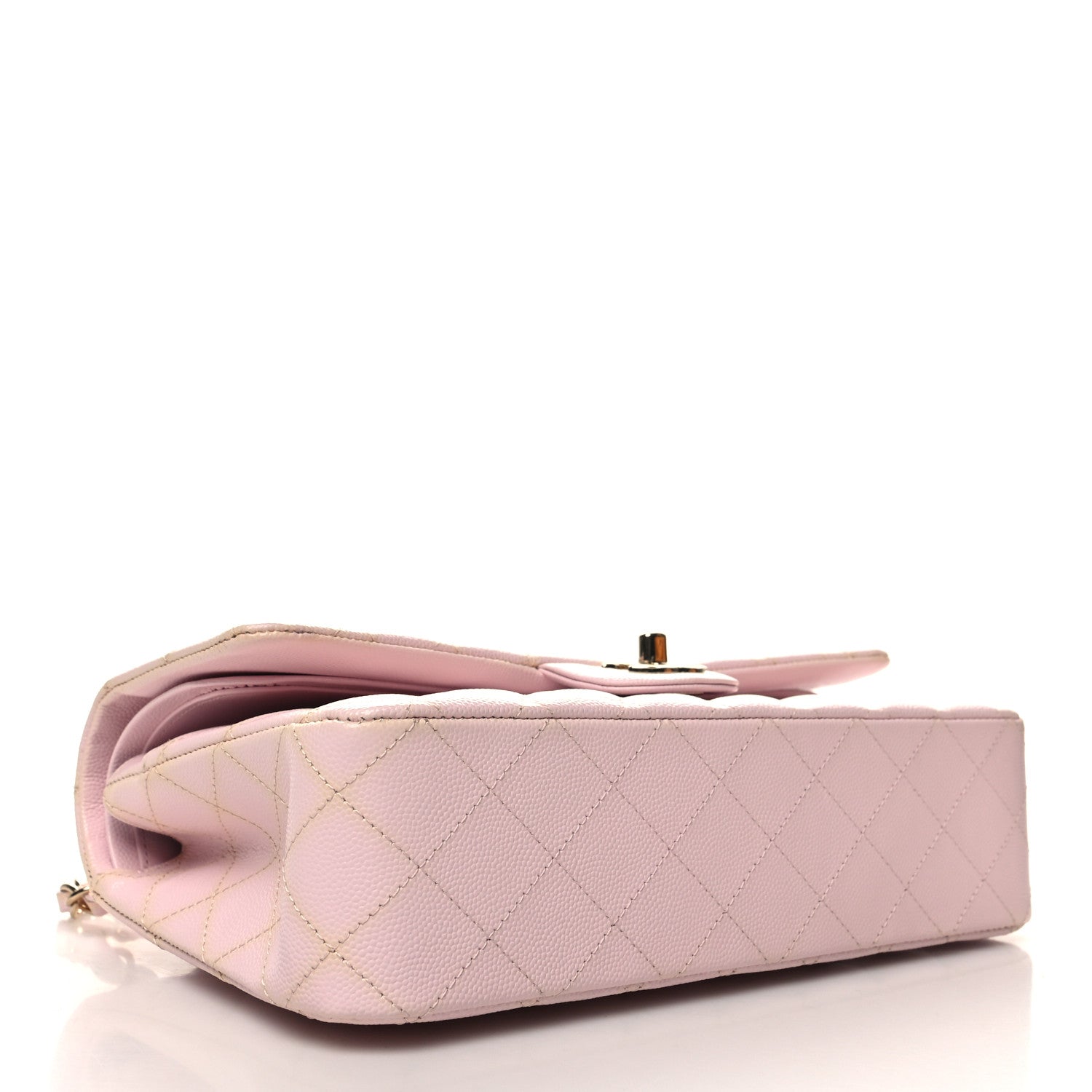 Chanel Caviar Quilted Medium Double Flap Light Pink 4 of 12