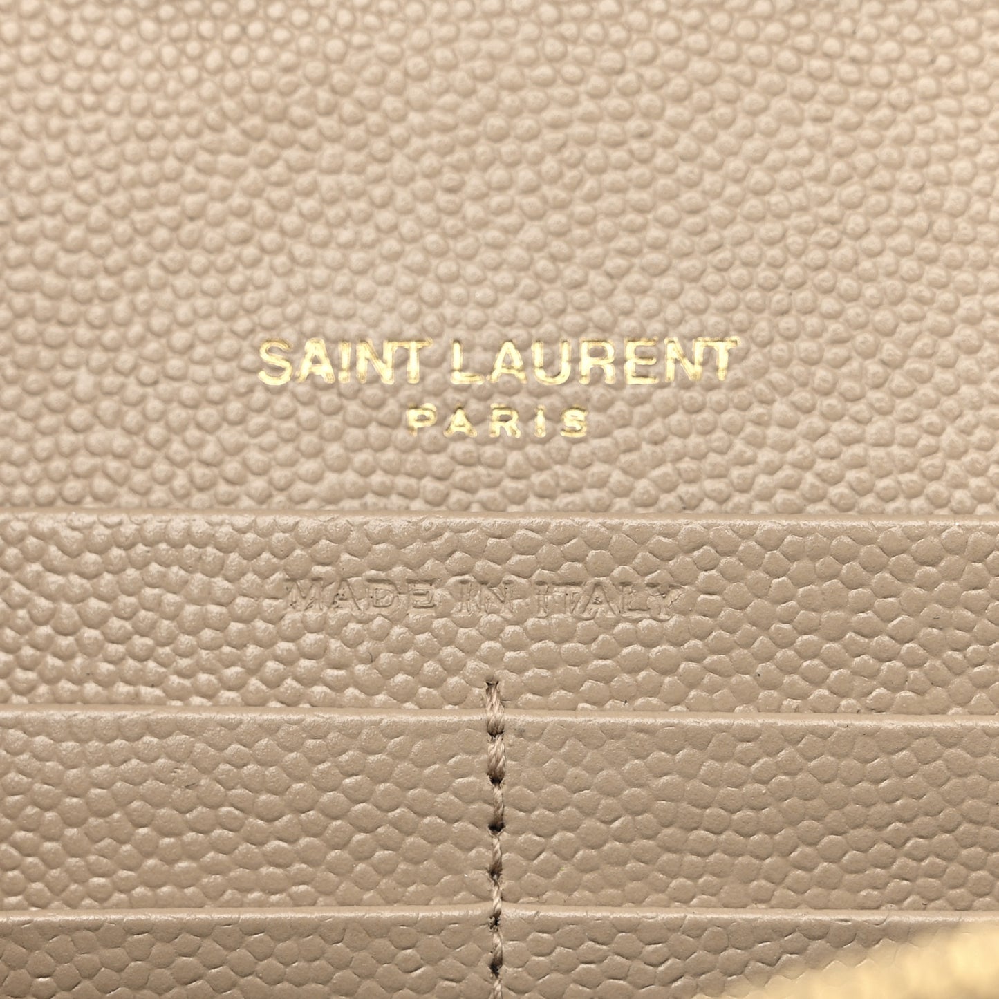 Grain De Poudre Matelasse Chevron Monogram Chain Wallet Nude Powder