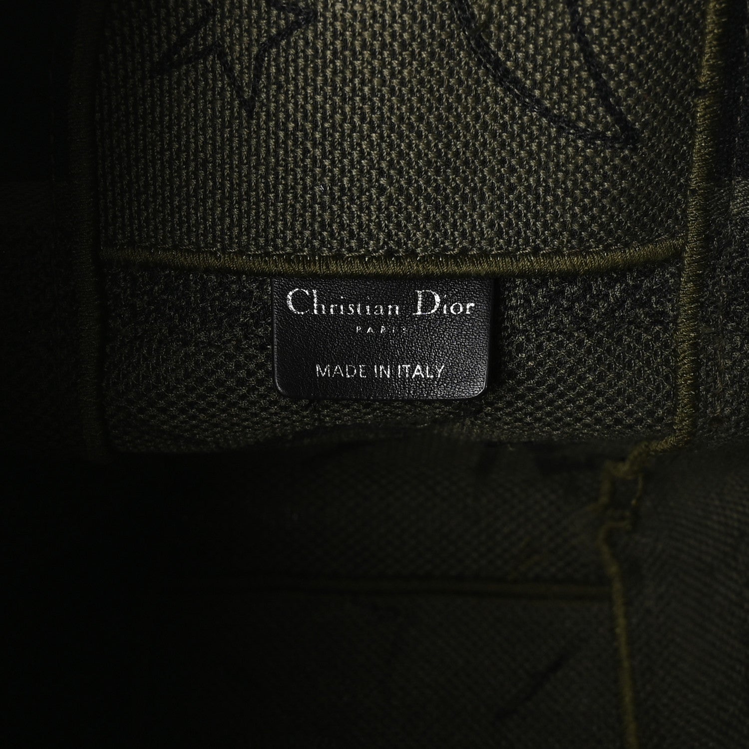 Christian Dior Canvas Embroidered Graffiti Diorcamp Messenger Green Black 6 of 10