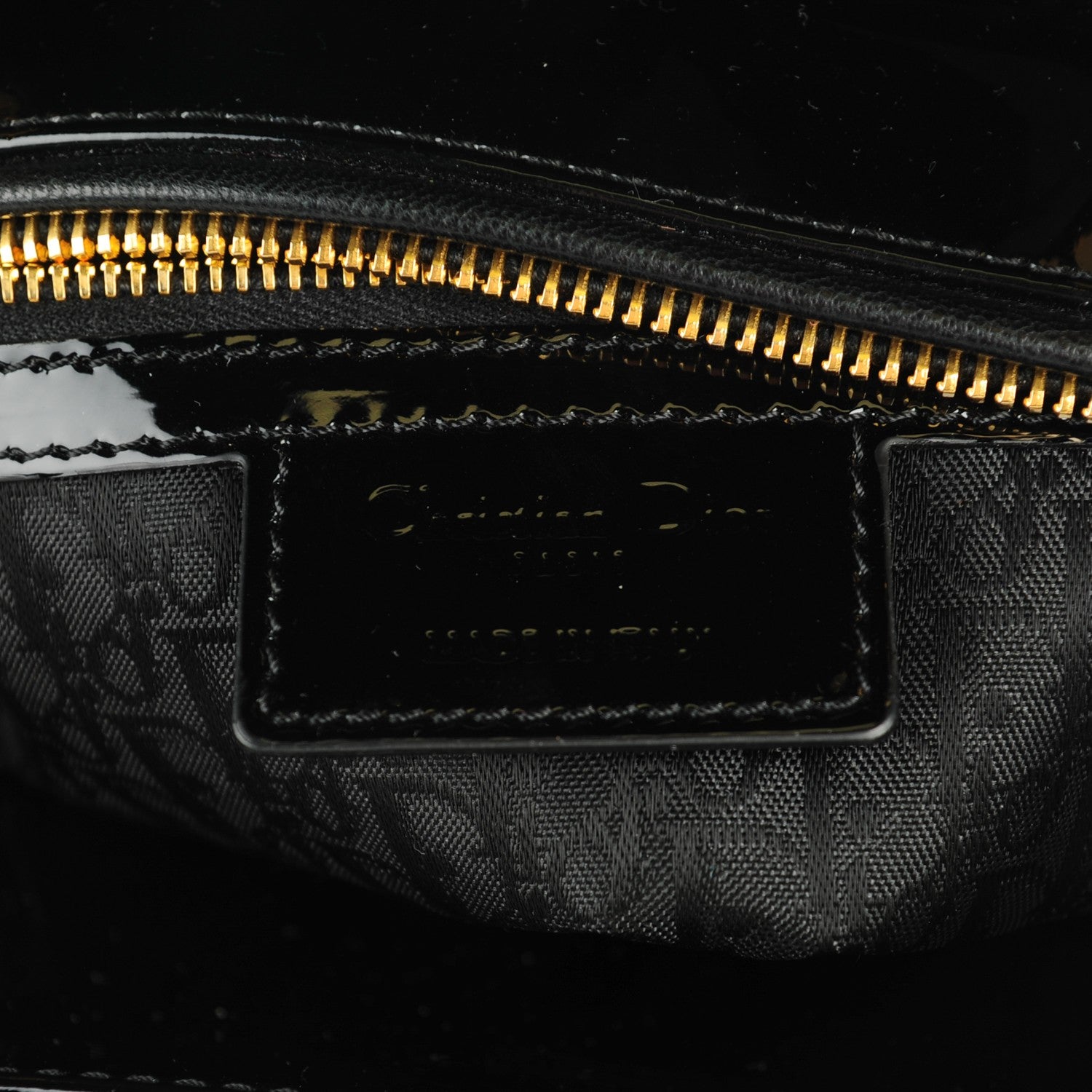 Christian Dior Patent Cannage Large Lady Dior Black 6 of 7