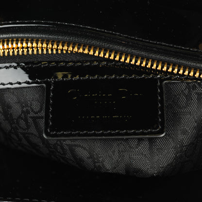 Christian Dior Patent Cannage Large Lady Dior Black 6 of 7