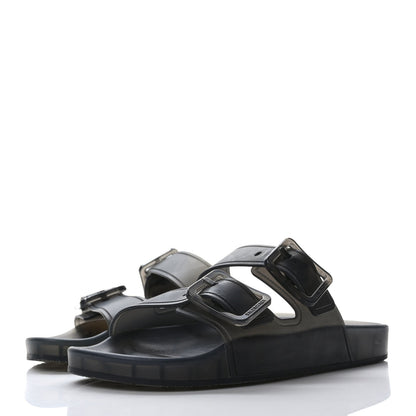 Balenciaga Technical Polyurethane Mallorca Slide Sandals 39 Black 3 of 6