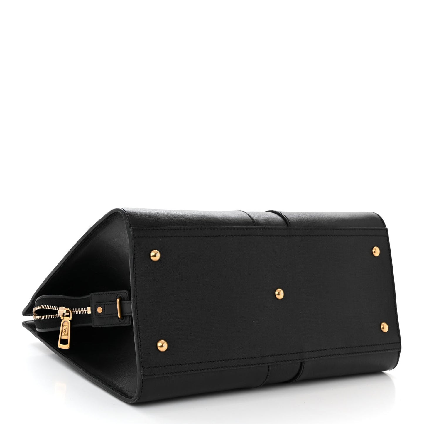 Textured Calfskin Medium Cabas ChYc Black