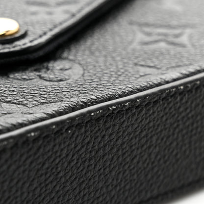Louis Vuitton Empreinte Pochette Felicie Chain Wallet Black 11 of 12