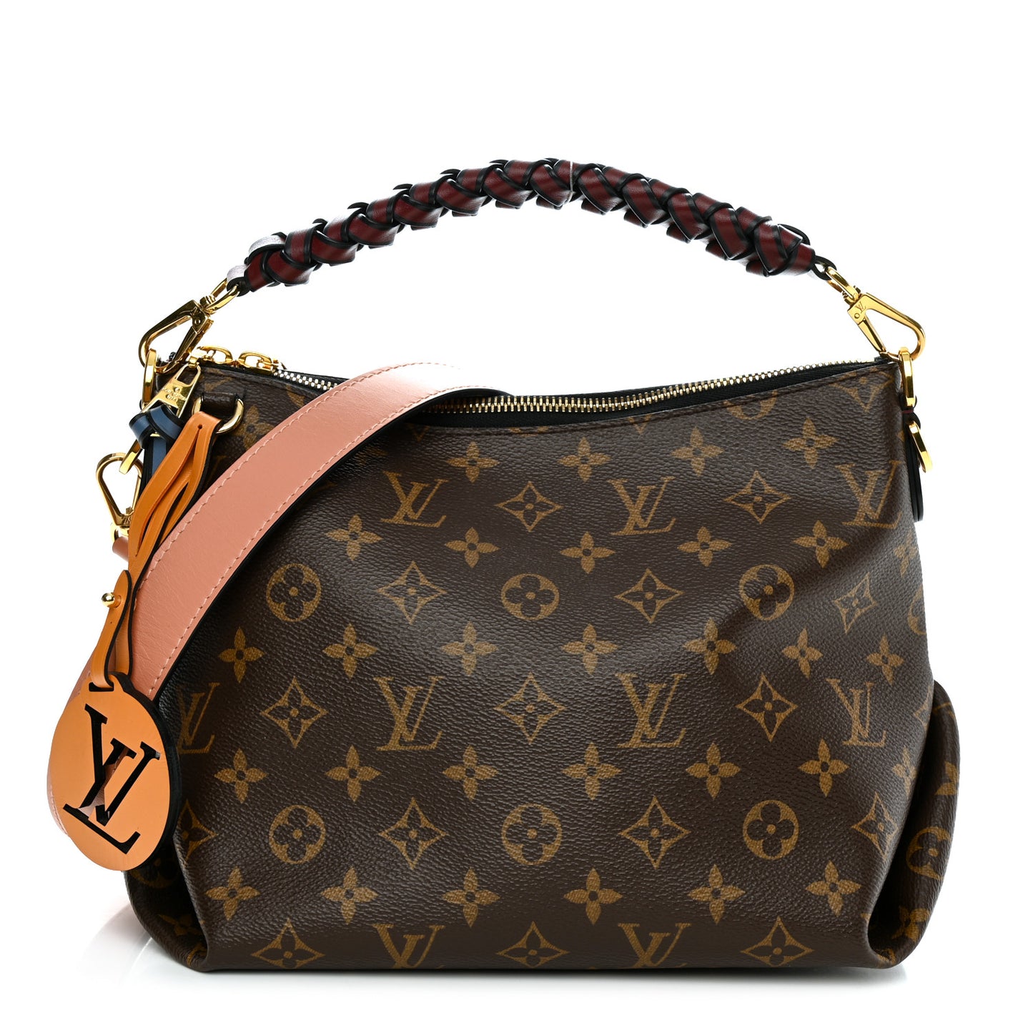 Monogram Beaubourg Hobo Mini Bordeaux Red Peach Safran