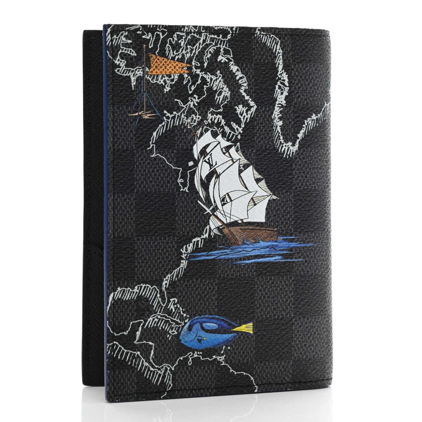 Damier Graphite Map Passport Cover