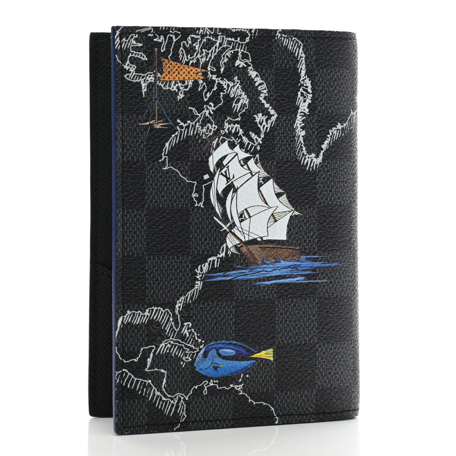 Louis Vuitton Damier Graphite Map Passport Cover 3 of 6