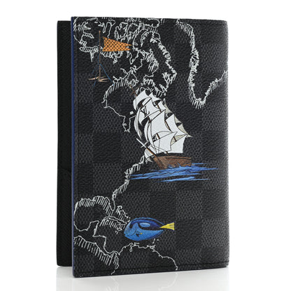 Louis Vuitton Damier Graphite Map Passport Cover 3 of 6