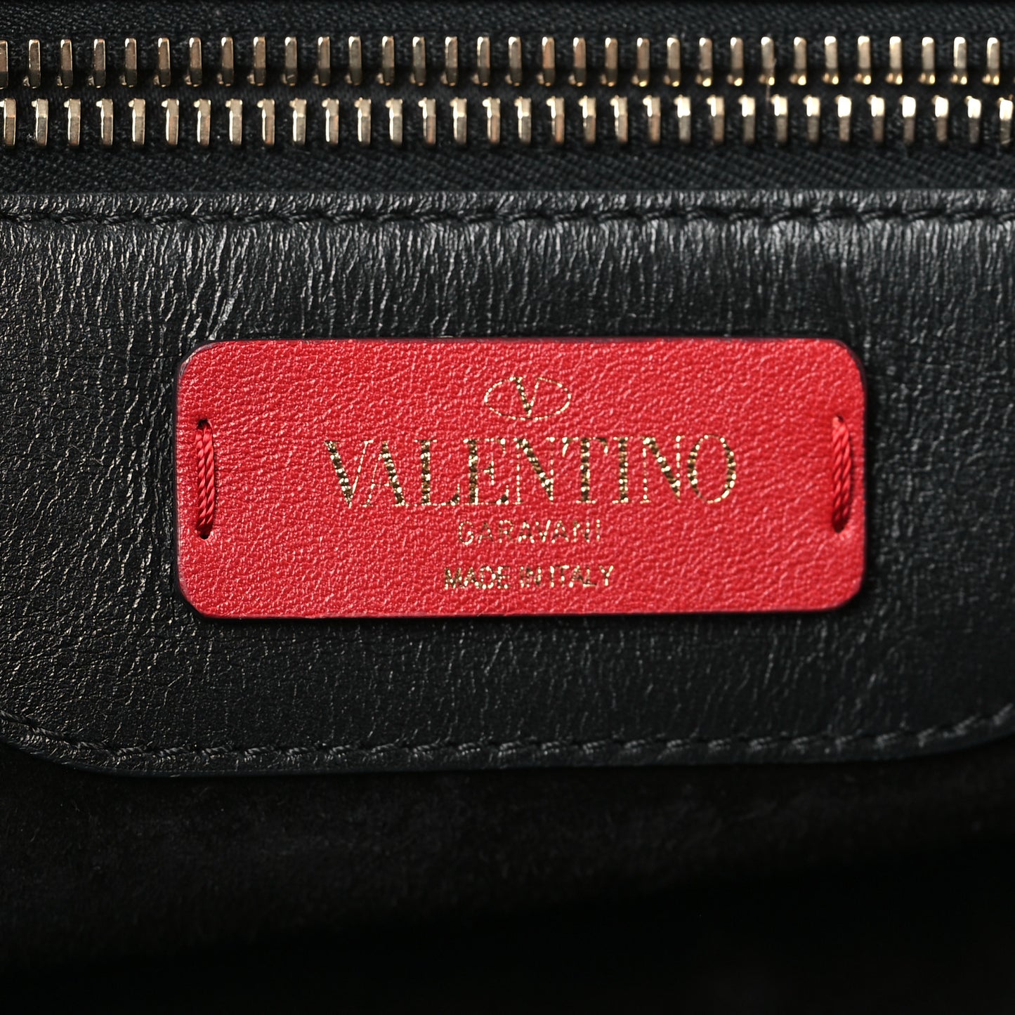 Vitello Rockstud Demilune Backpack Black