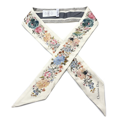 Christian Dior Silk Floral Mitzah Scarf Multicolor 1 of 3