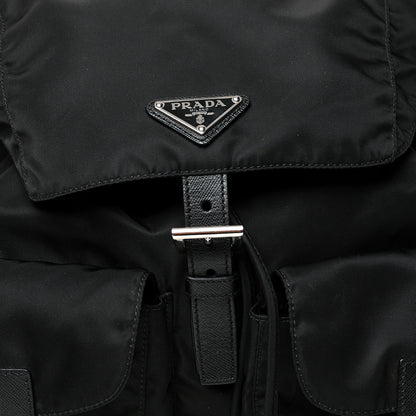 Prada Tessuto Nylon Saffiano Medium Backpack Black 6 of 10