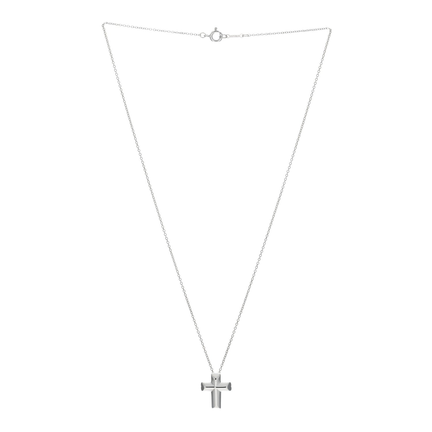 Tiffany Sterling Silver Paloma Picasso Tenderness Cross Pendant Necklace 2 of 4