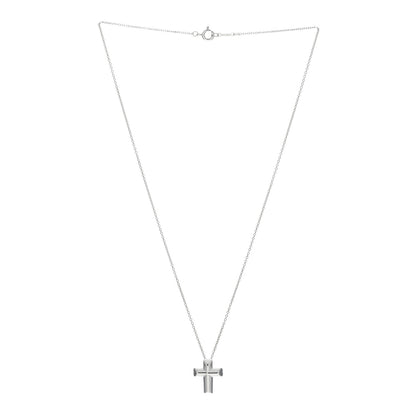 Tiffany Sterling Silver Paloma Picasso Tenderness Cross Pendant Necklace 2 of 4