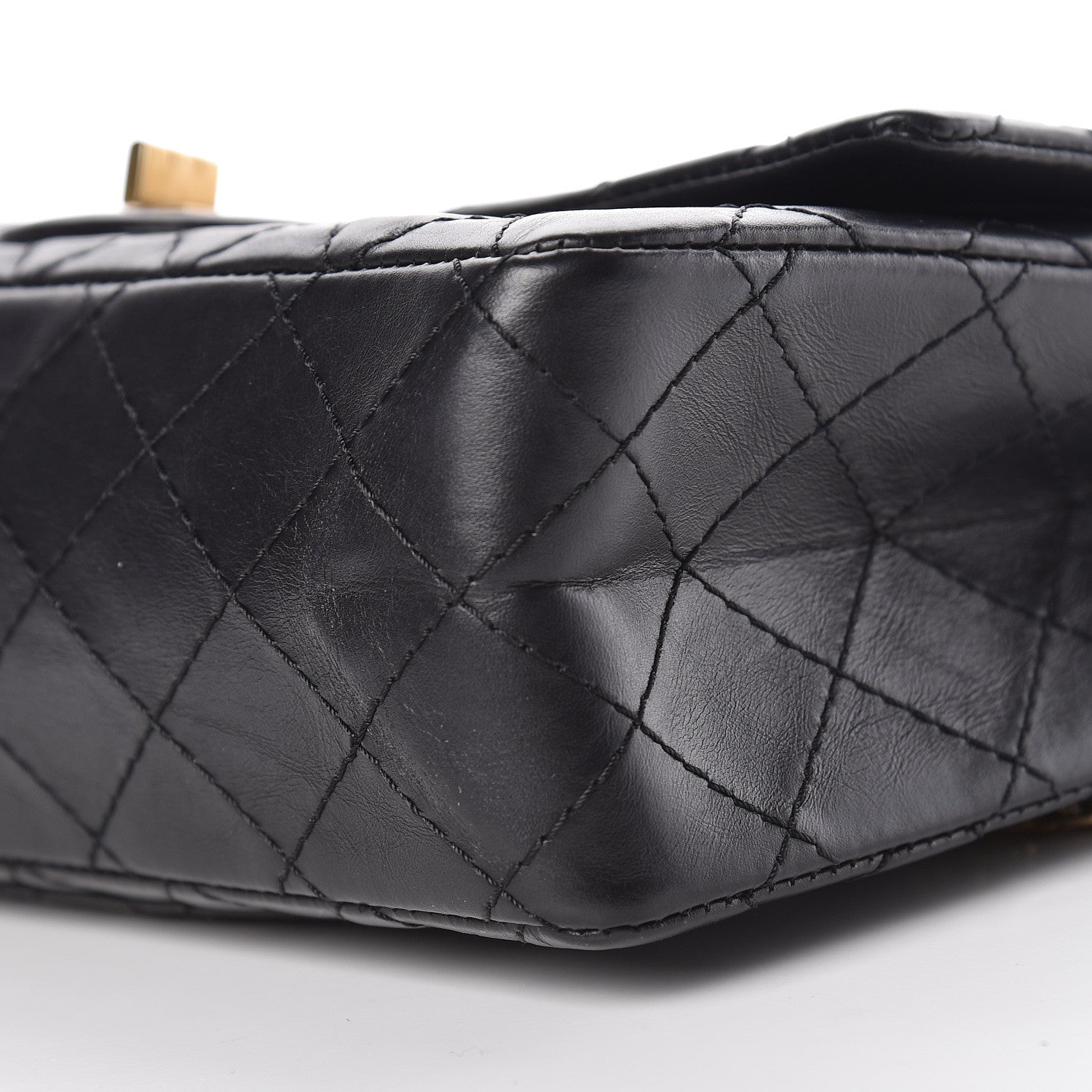 Chanel Aged Calfskin Quilted 2.55 Reissue 225 Flap Black 11 of 12