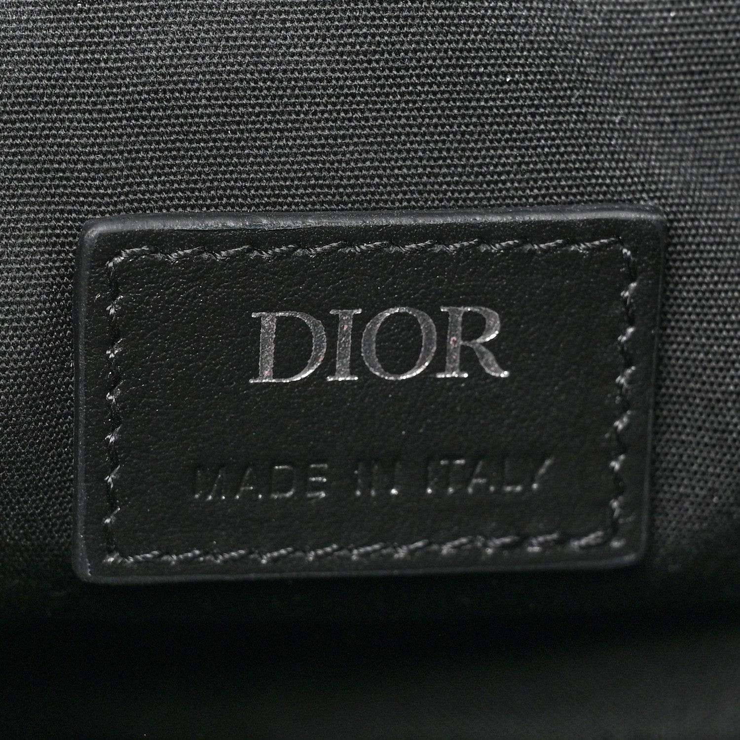 Christian Dior Calfskin Perforated Oblique Galaxy Mens Saddle Bag Black 6 of 9