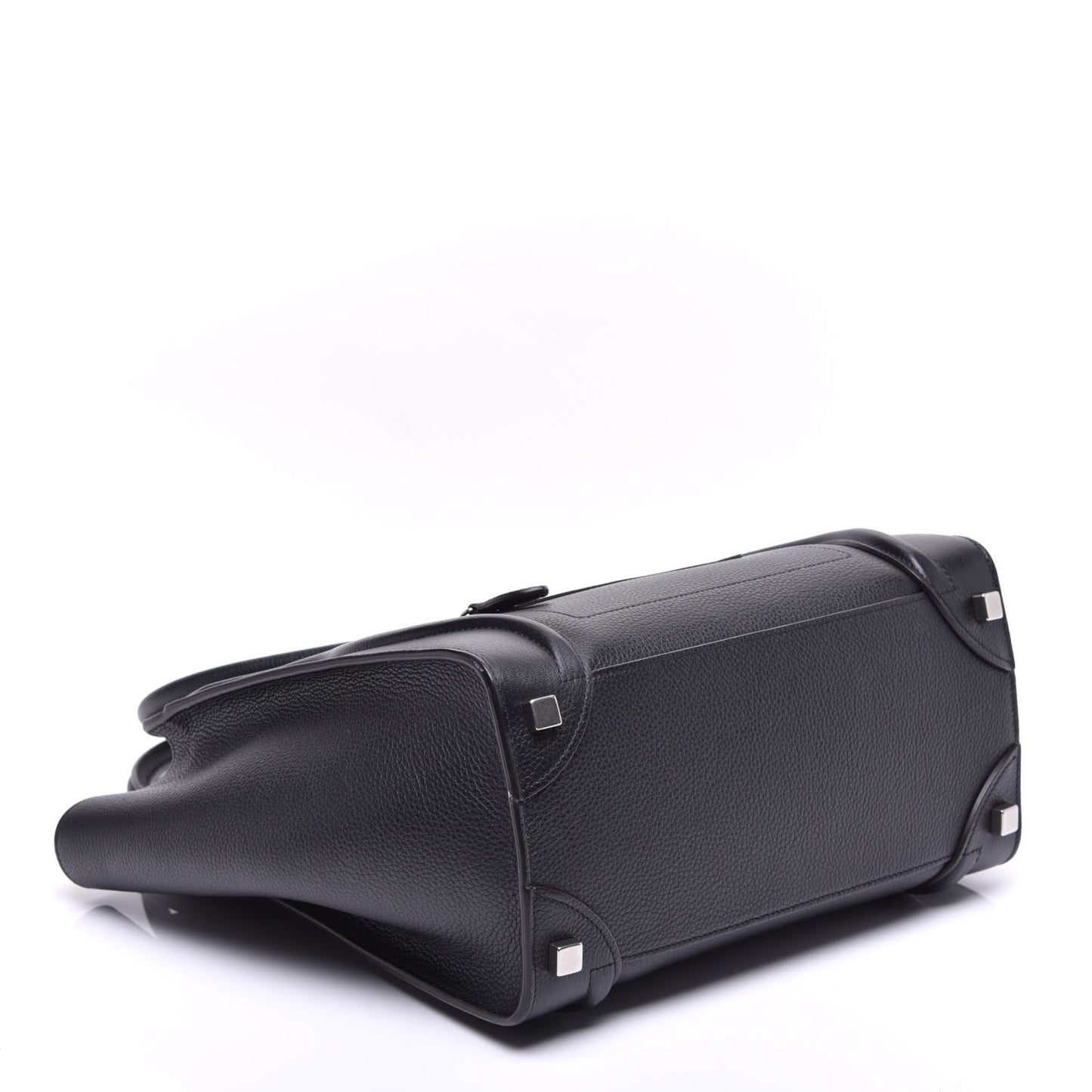 Drummed Calfskin Micro Luggage Black
